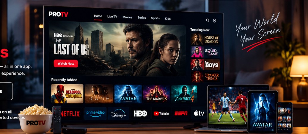 PROTV cinematic streaming experience